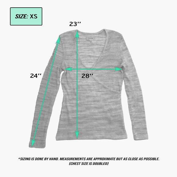 Madewell Cream Long Sleeve Wrap Top - Picture 6 of 6